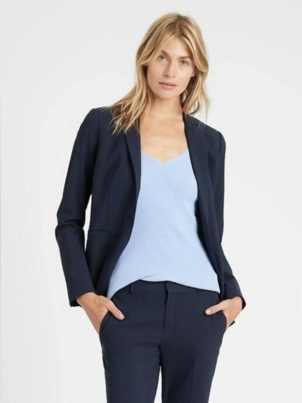 Banana Republic Ryan Suit Navy Size 6 MSRP $496